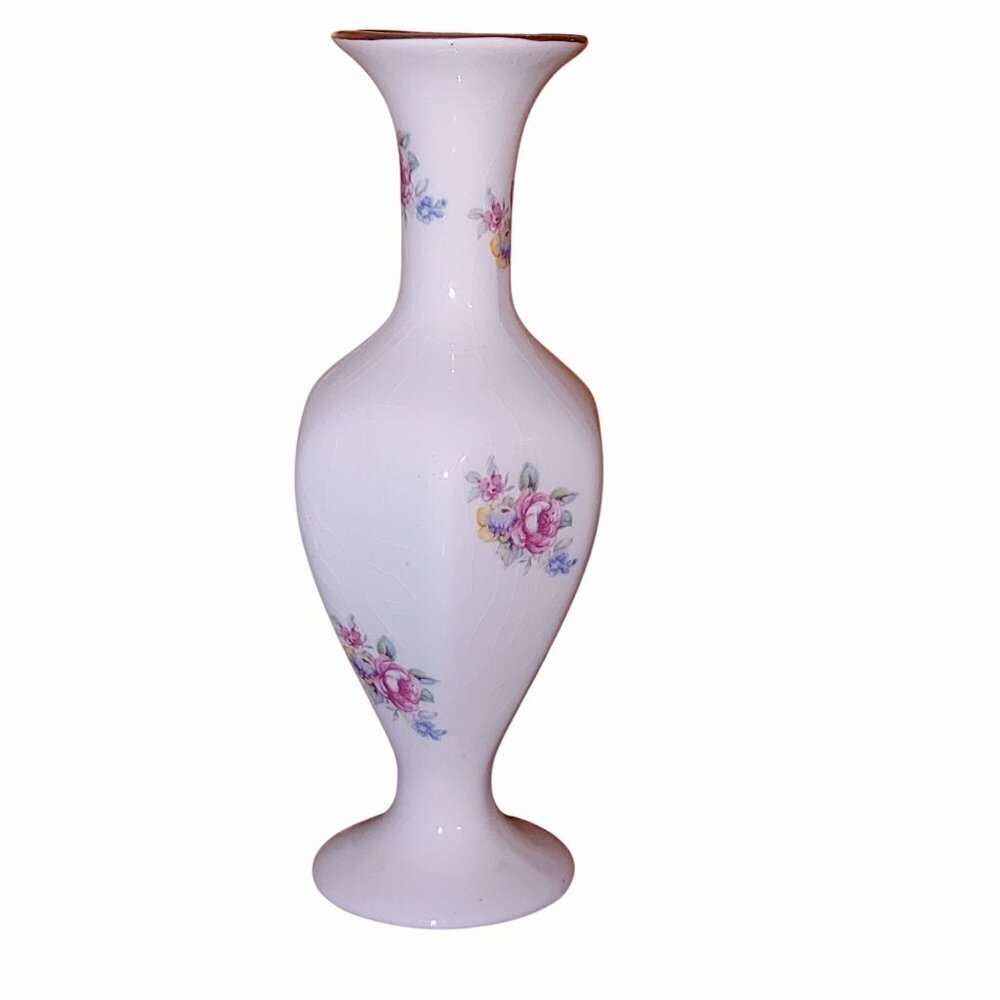 Lord Nelson Pottery Handcrafted Floral Vase England Ceramic Tall Vintage Decor